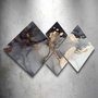 Wallity Conjunto de 4 Cuadros Decorativos de MDF Multicolor